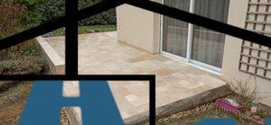 Terrasse en Travertin