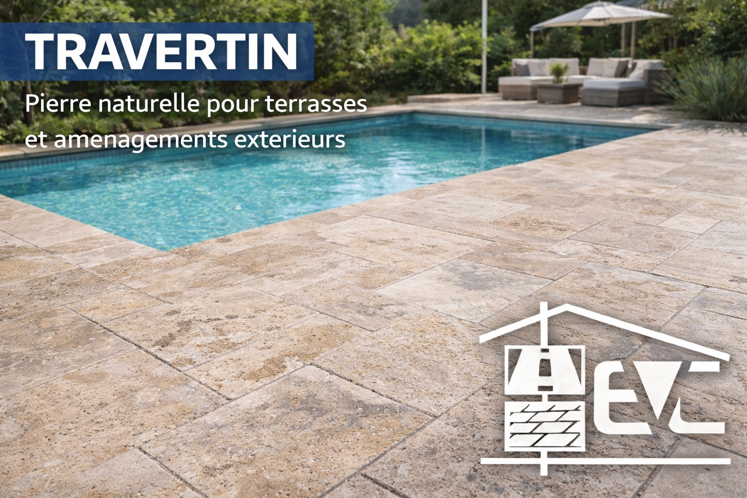 Travertin Pierre Naturelle – Terrasse Dallage Opus 4 – Entreprise Valente Choupeiro